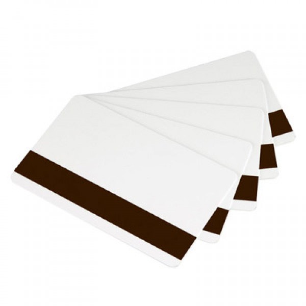60/40 Low Coercivity PVC  CARD-30 Mil with 1/2" LoCo Magnetic Stripe - BOX OF 500 CARDS